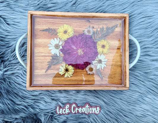 Custom Wooden Flower Tray