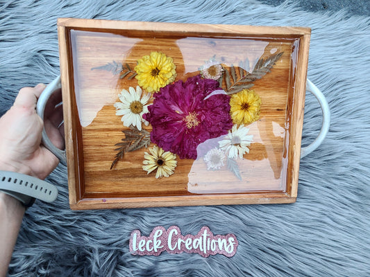 Custom Wooden Flower Tray