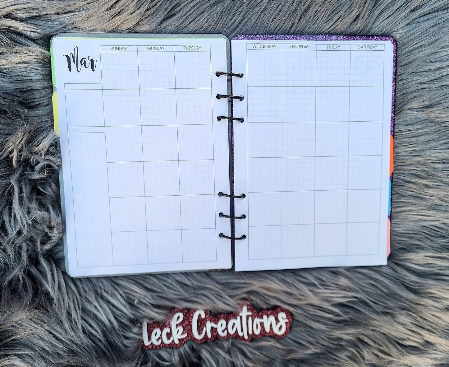 RTS Leopard Print Pastel Rainbow Notebook Planner