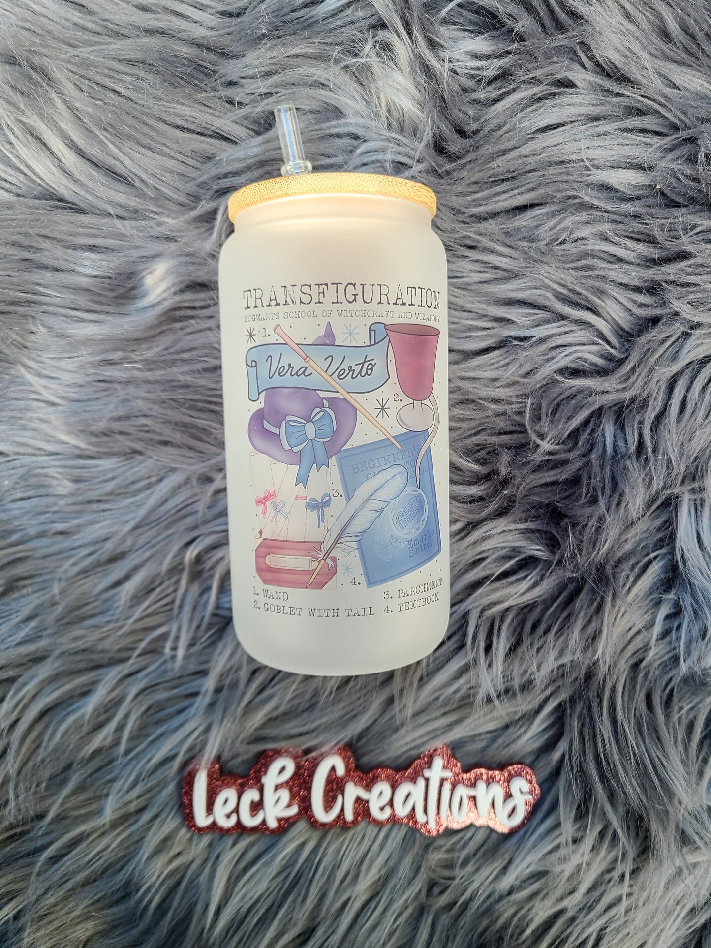 Transfiguration HP 16oz Frosted Glass Can