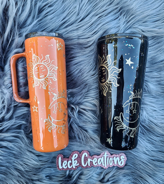 Celestial Sun and Moon Tumbler