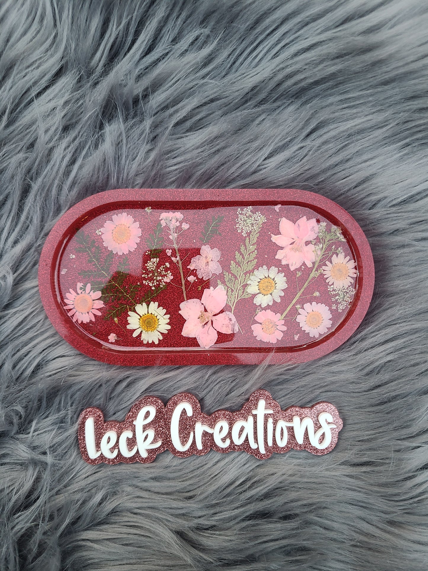 Flower Resin Jewelry Dish