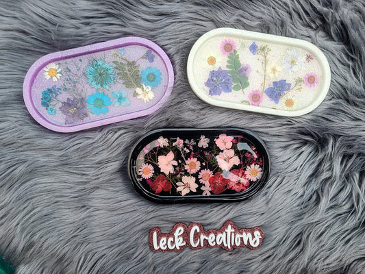 Flower Resin Jewelry Dish
