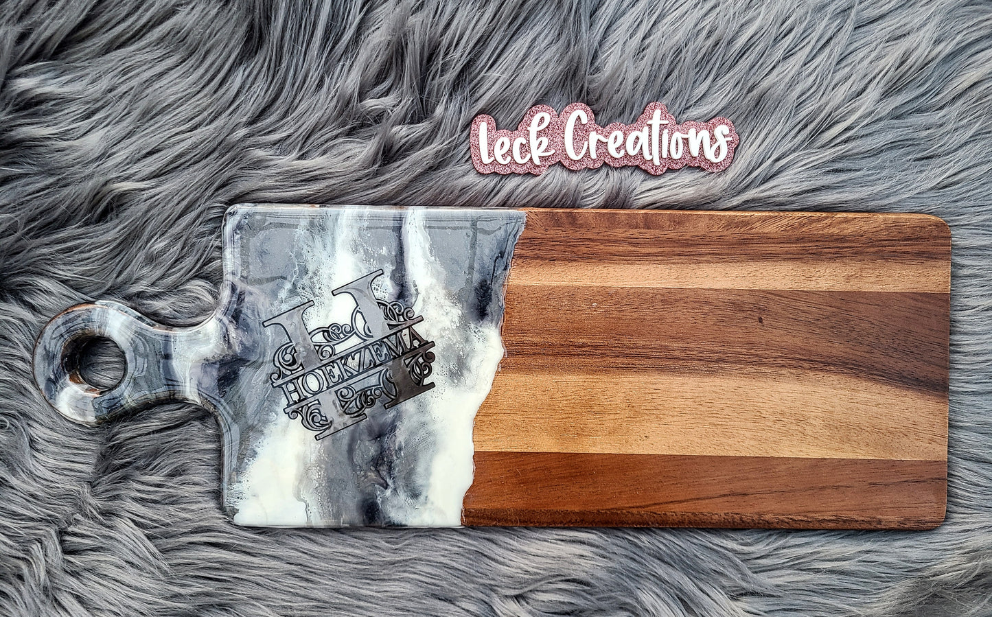 Custom Wedding Marble Long Charcuterie Board (4 options)