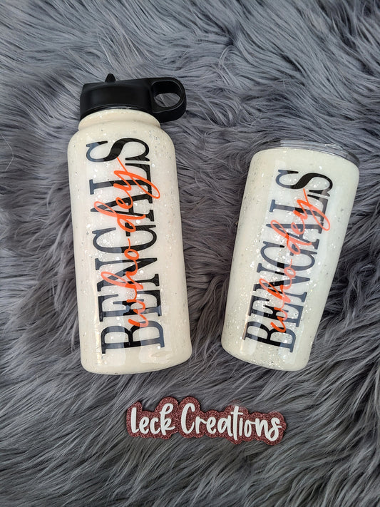 White Out Marble Tumbler