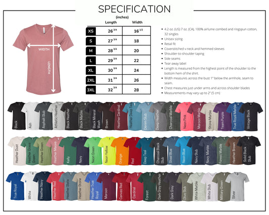 Custom Desgin Bella V neck Unisex T-Shirt