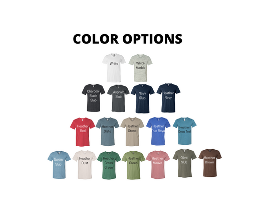 Bella Compass Travel V neck T-Shirt