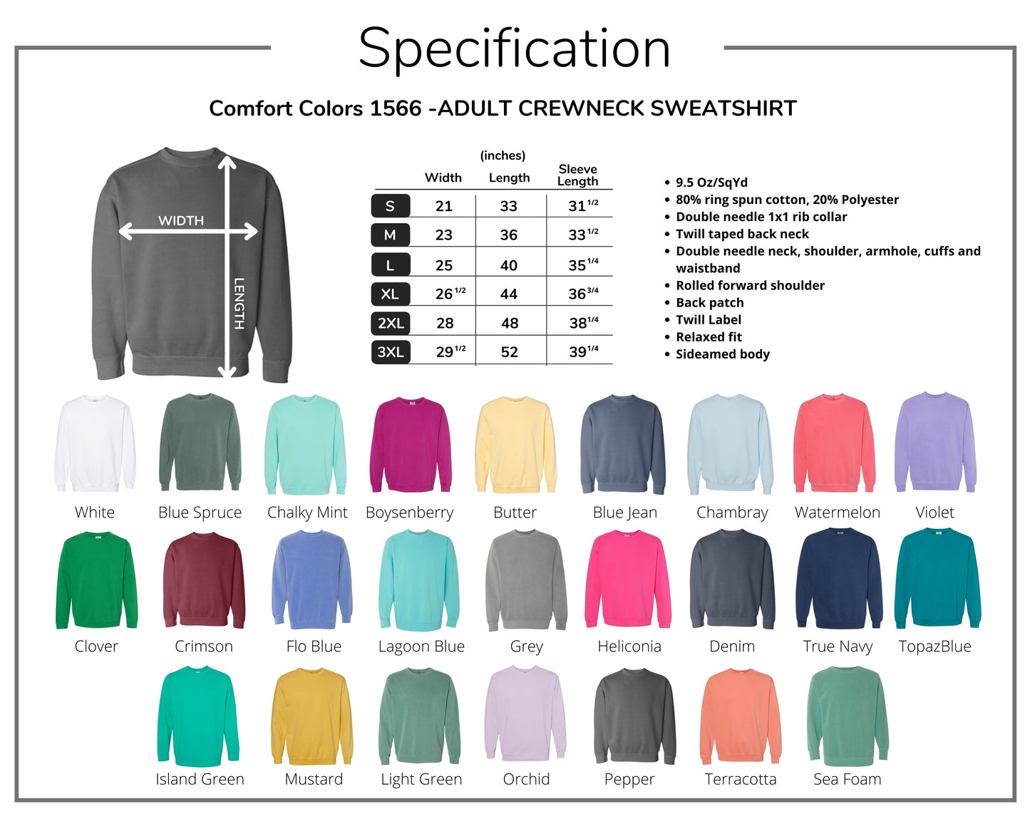 National Park Comfort Colors Crewneck