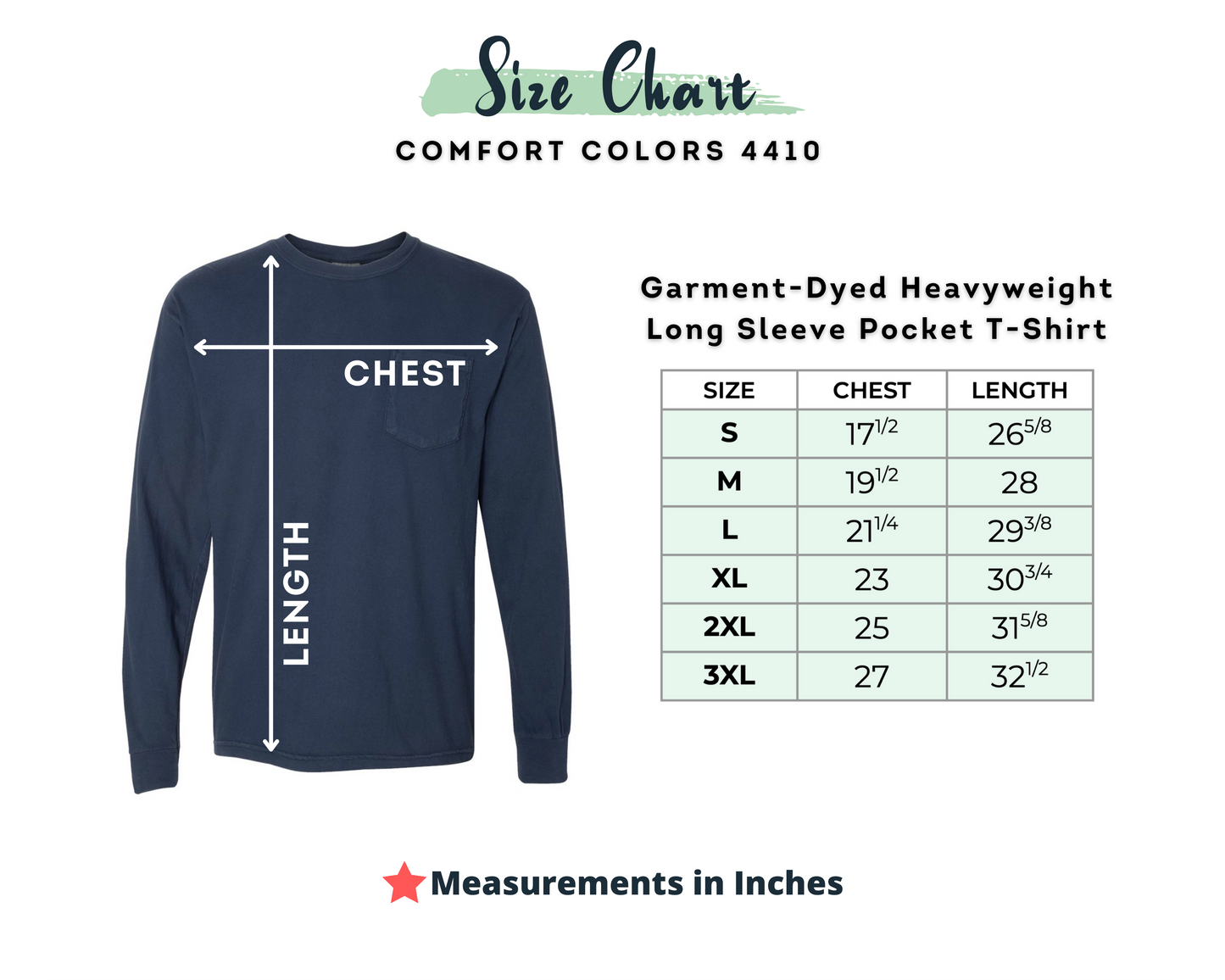 Floral Ghost Pocket Comfort Colors Long Sleeve