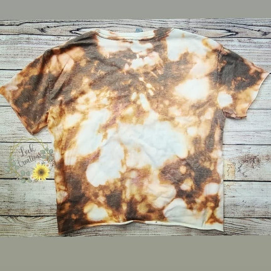 Compass Travel Bleached Crop T-Shirt
