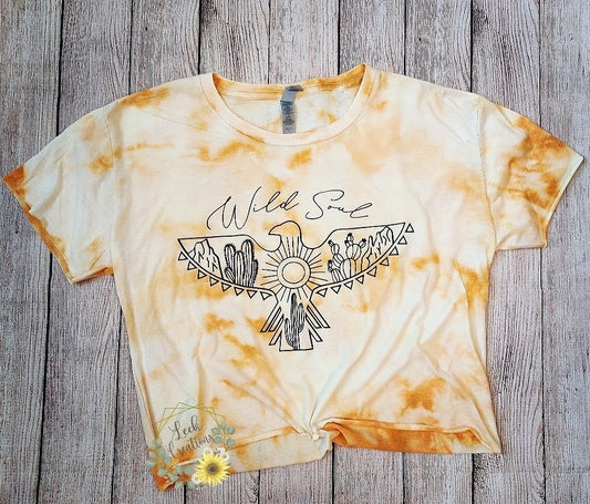 Wild Soul Crop Bleached T-Shirt