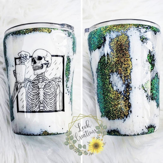 Skeleton Coffee Geode Tumbler