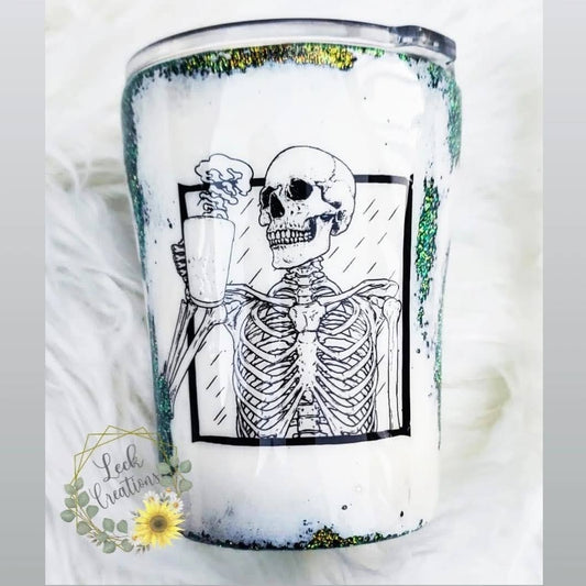 Skeleton Coffee Geode Tumbler