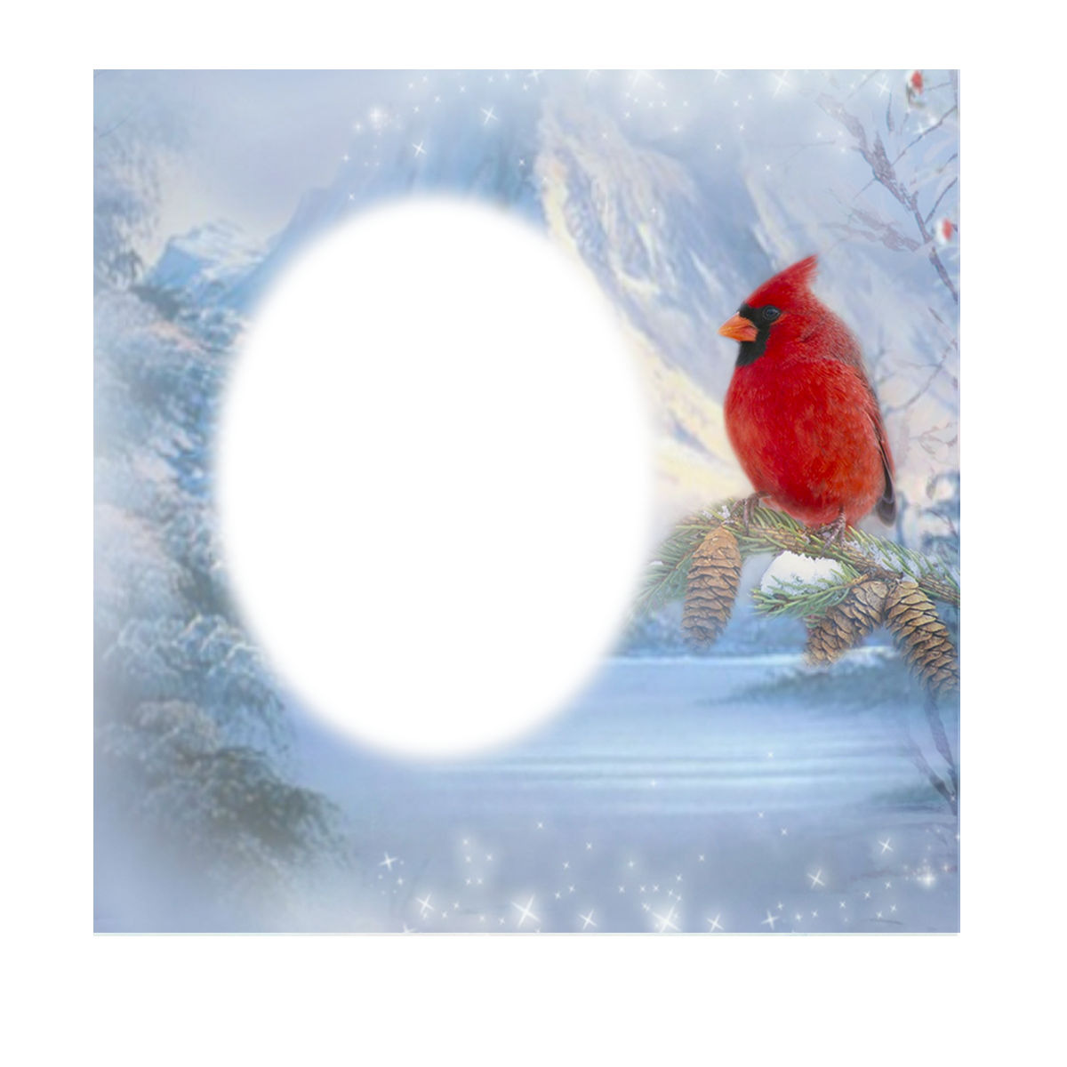 Christmas Cardinal Memorial Ornament