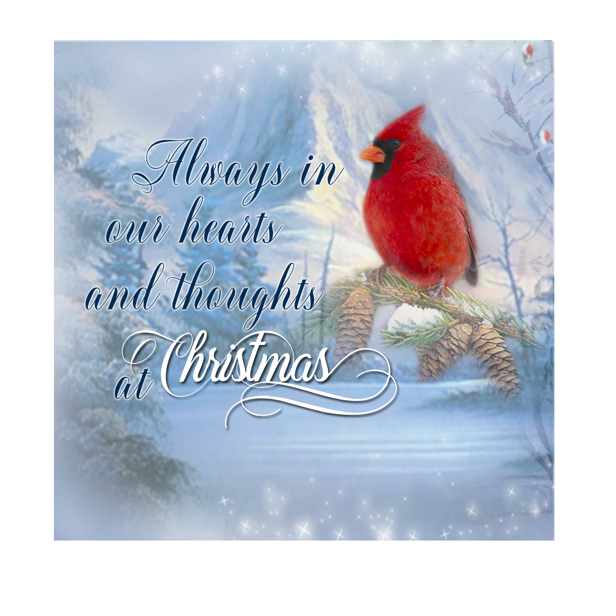 Christmas Cardinal Memorial Ornament