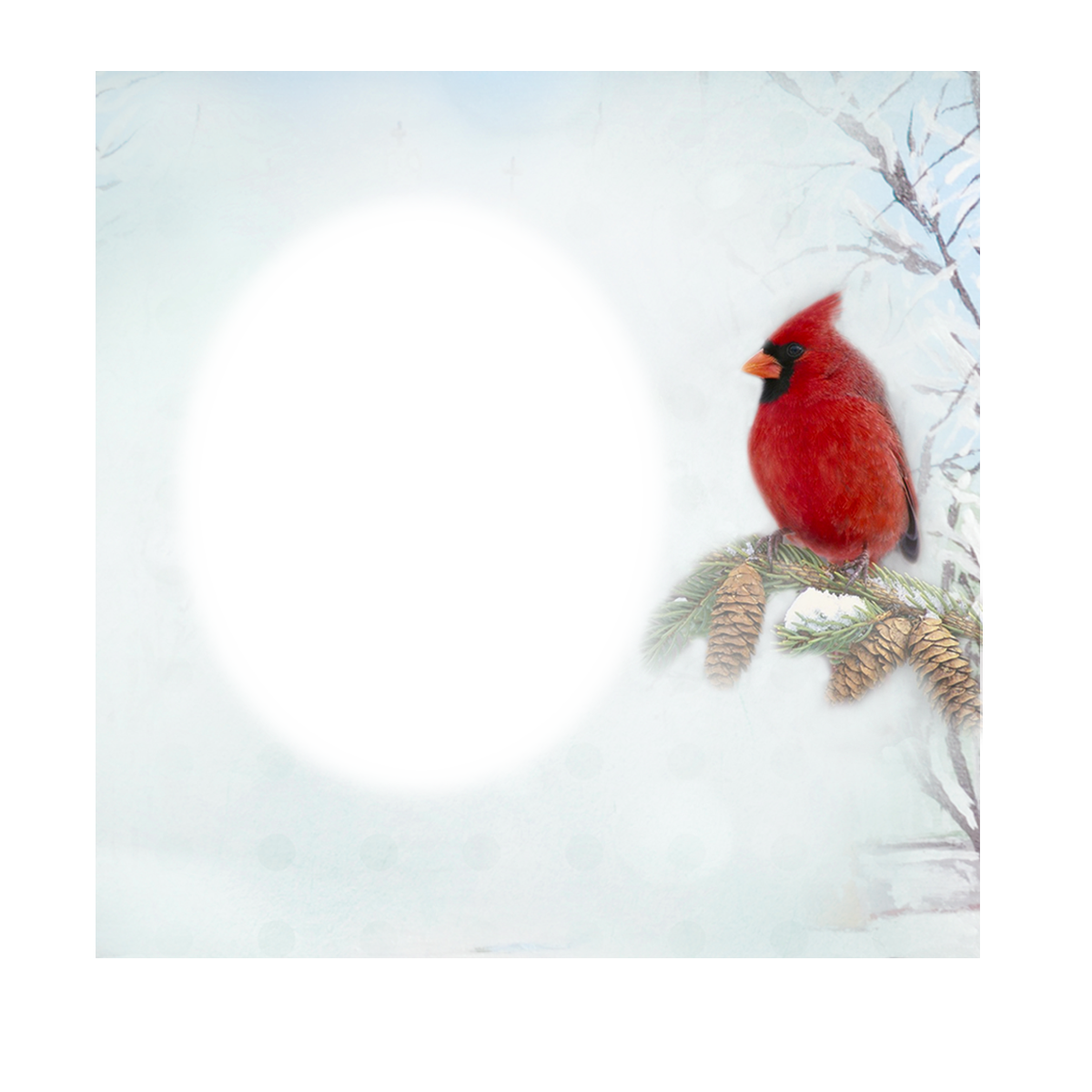 Christmas Cardinal Memorial Ornament