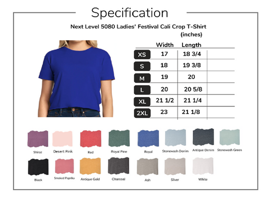 Custom Design Cropped Next Level T Shirt