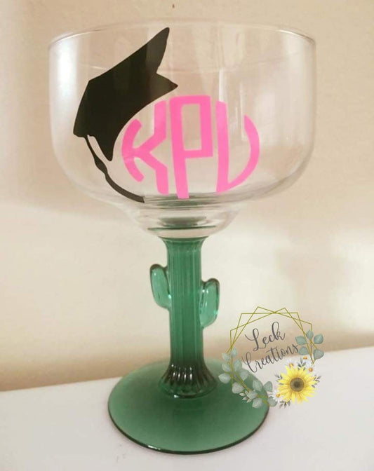 Custom Cactus Margarita Glass