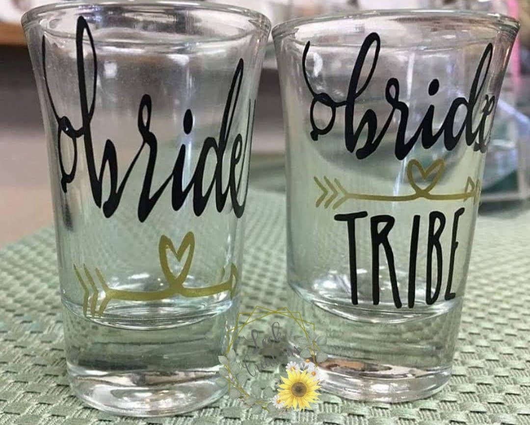 Wedding Party Shot Glasses