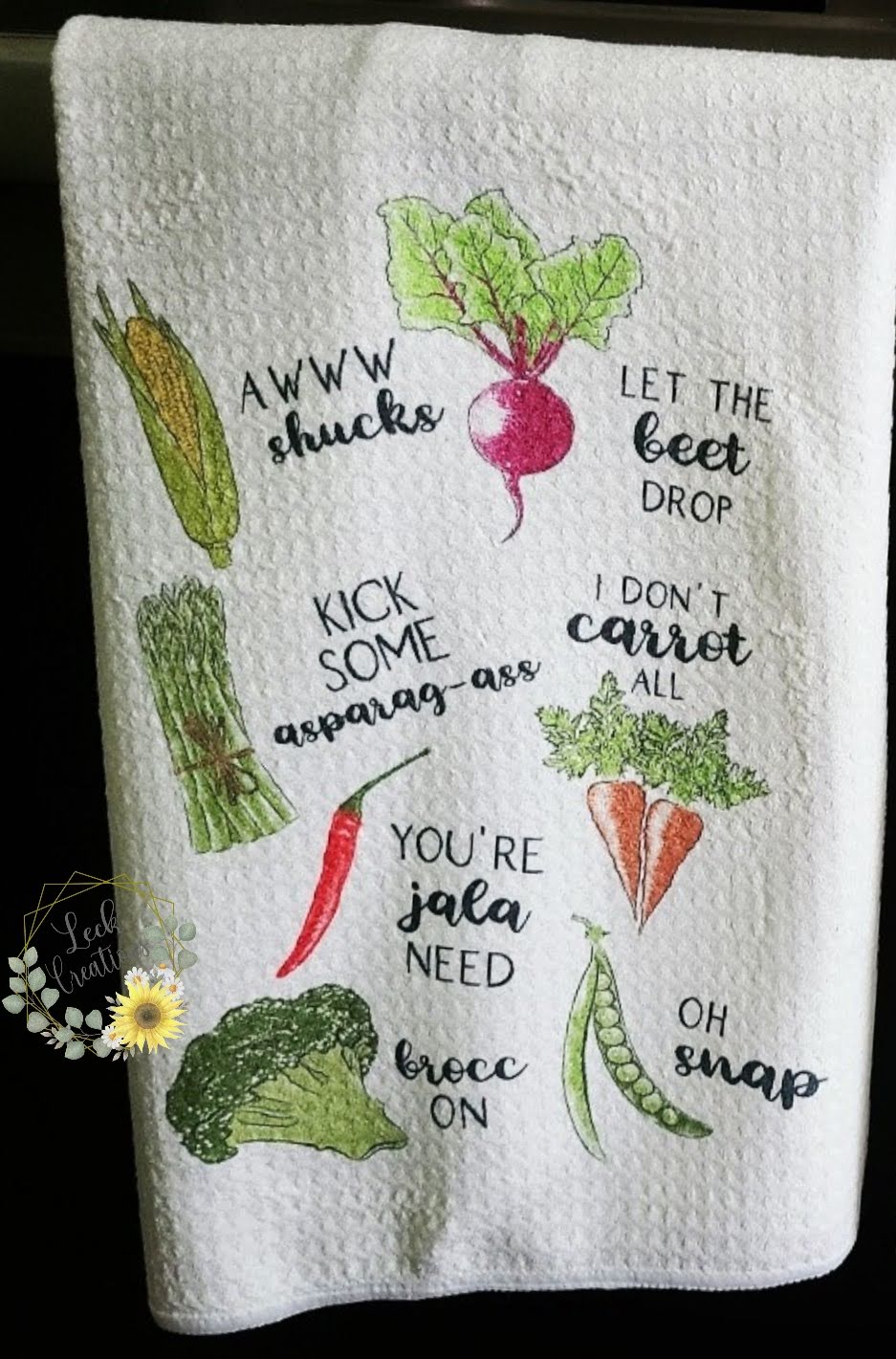 Funny Veggie Kitchen Towels – BOUTIQUE MONOGRAM