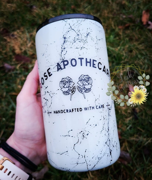 Rose Apothecary Marble Tumbler