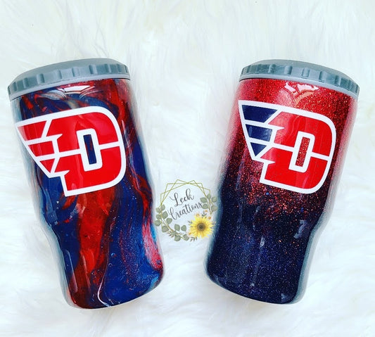 Mr. and Mrs. Sports themed Tumbler