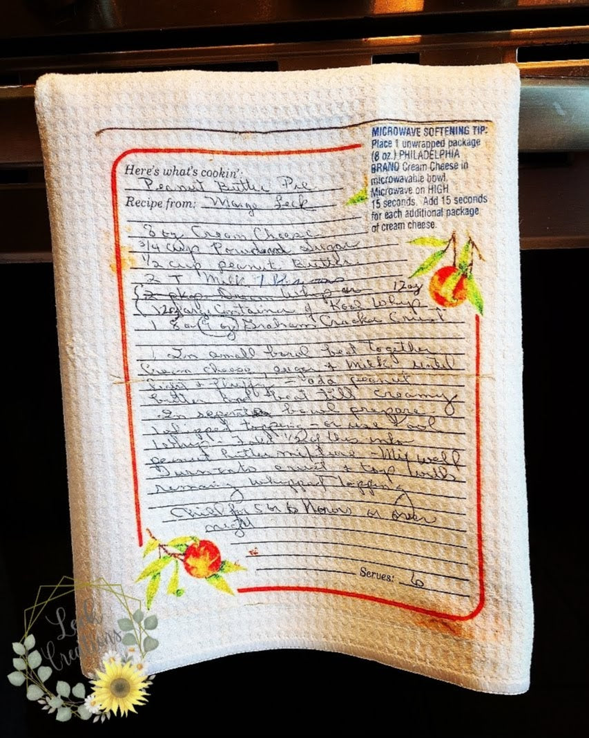 Custom Recipe Kitchen Towels