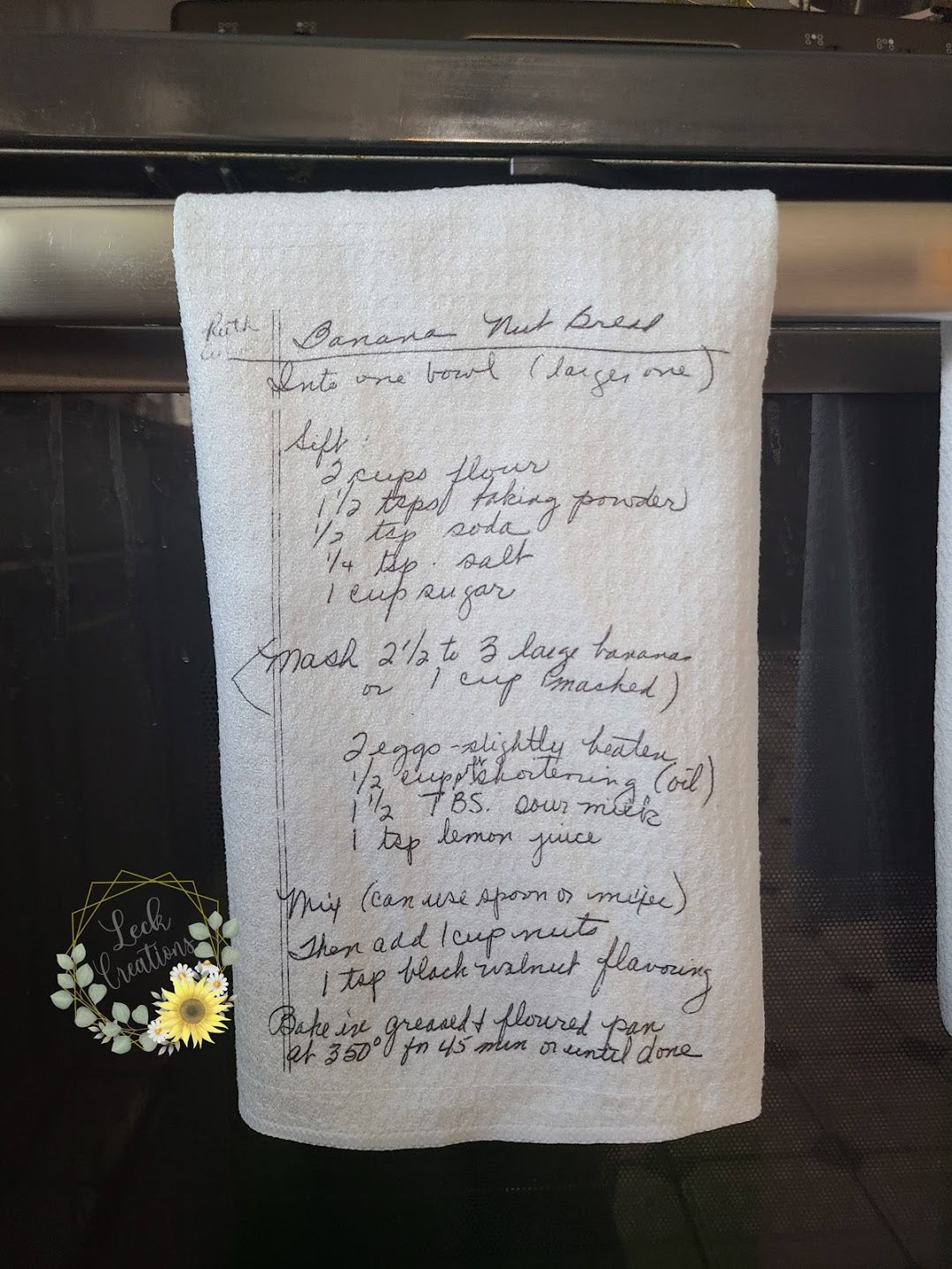 Custom Recipe Kitchen Towels
