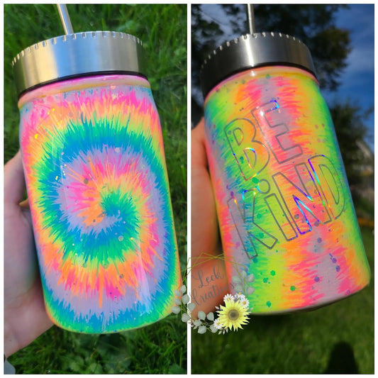 Be Kind Tie Dye Tumbler