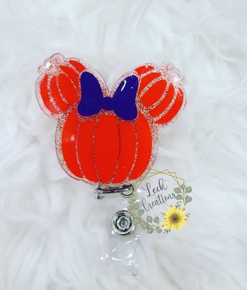 Pumpkin Badge Reel ATTACHMENT ONLY – LeckCreations