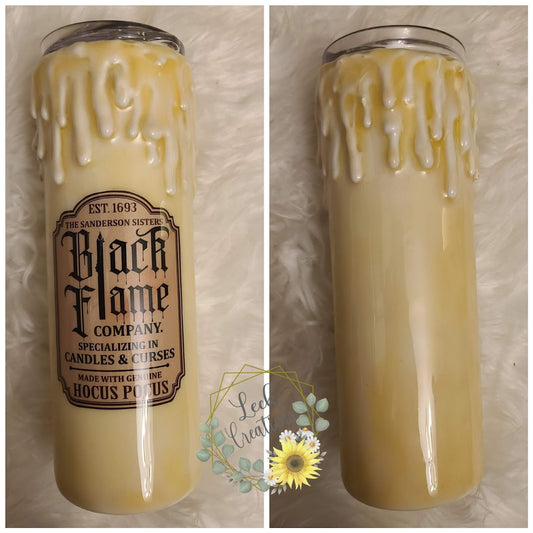 Black Flame Candle Tumbler