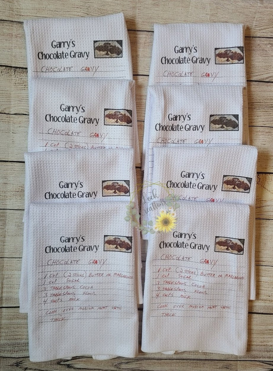 Custom Recipe Kitchen Towels