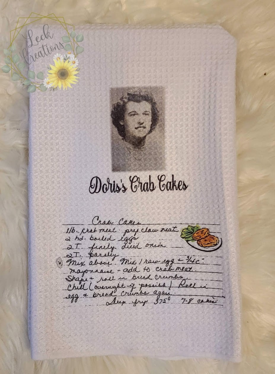 Custom Recipe Kitchen Towels