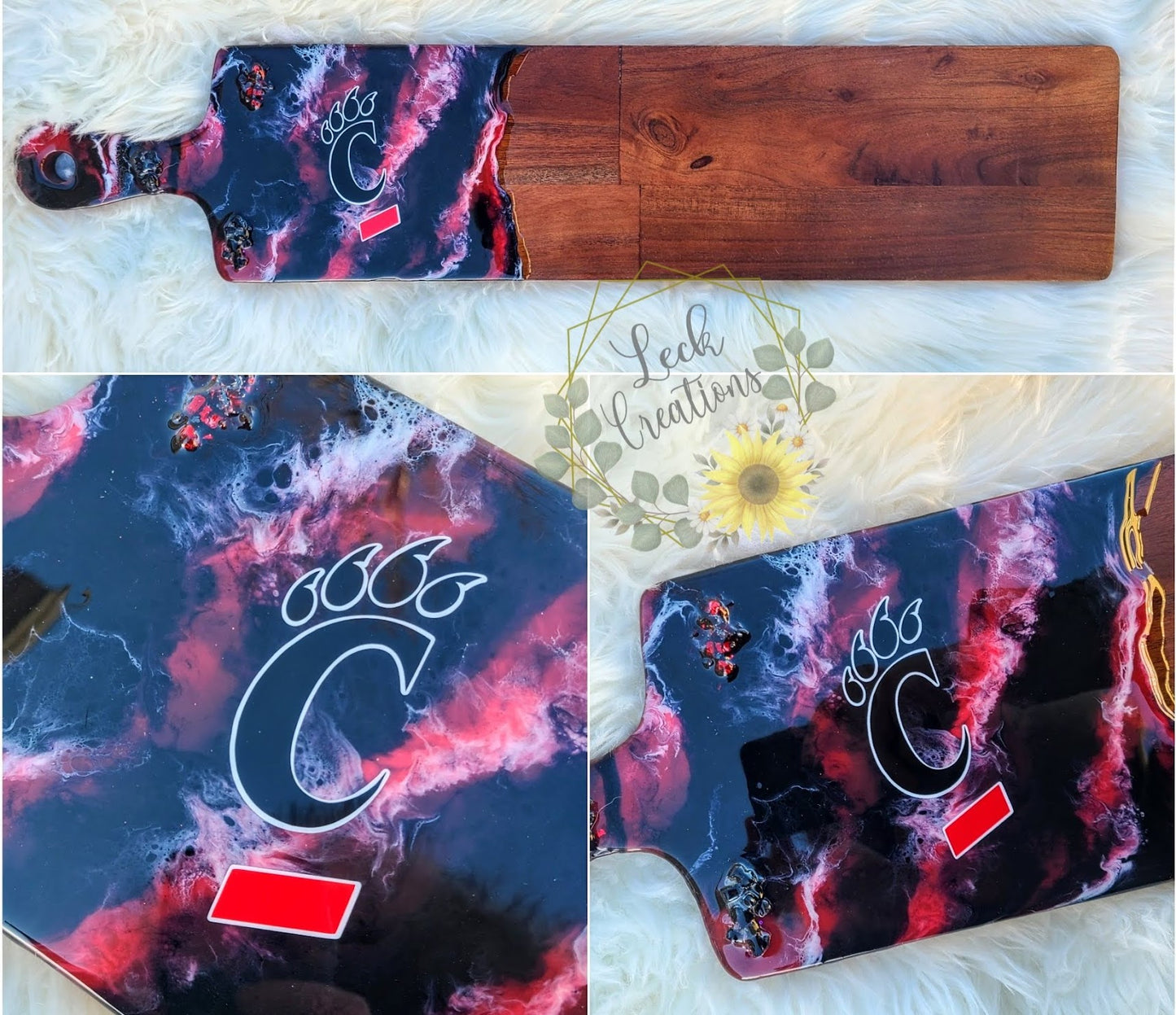 Custom Sports Themed Long Charcuterie Board