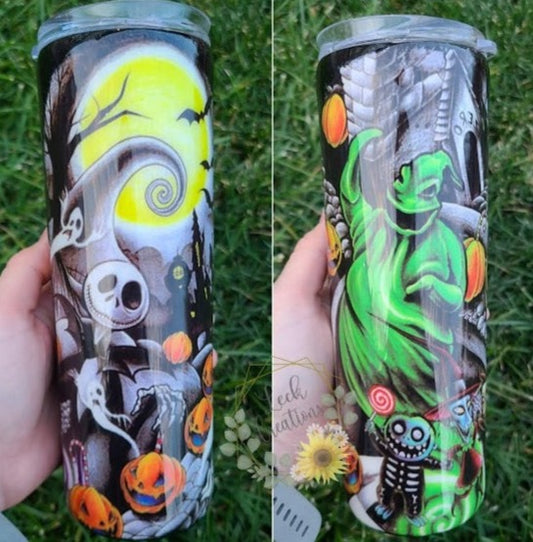 Nightmare Halloween Tumbler