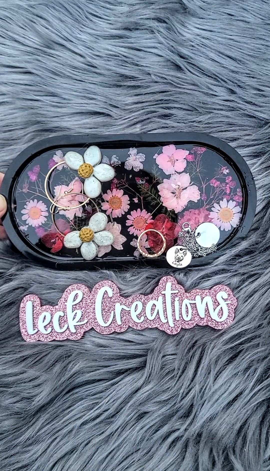 Flower Resin Jewelry Dish
