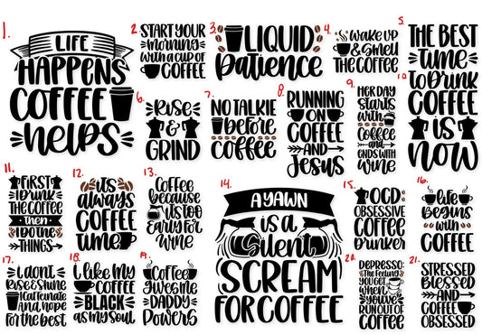 Custom Coffee Saying Ceramic Mug