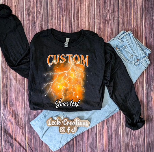 Custom Bootleg Photo Collage Bella Long Sleeve 3501