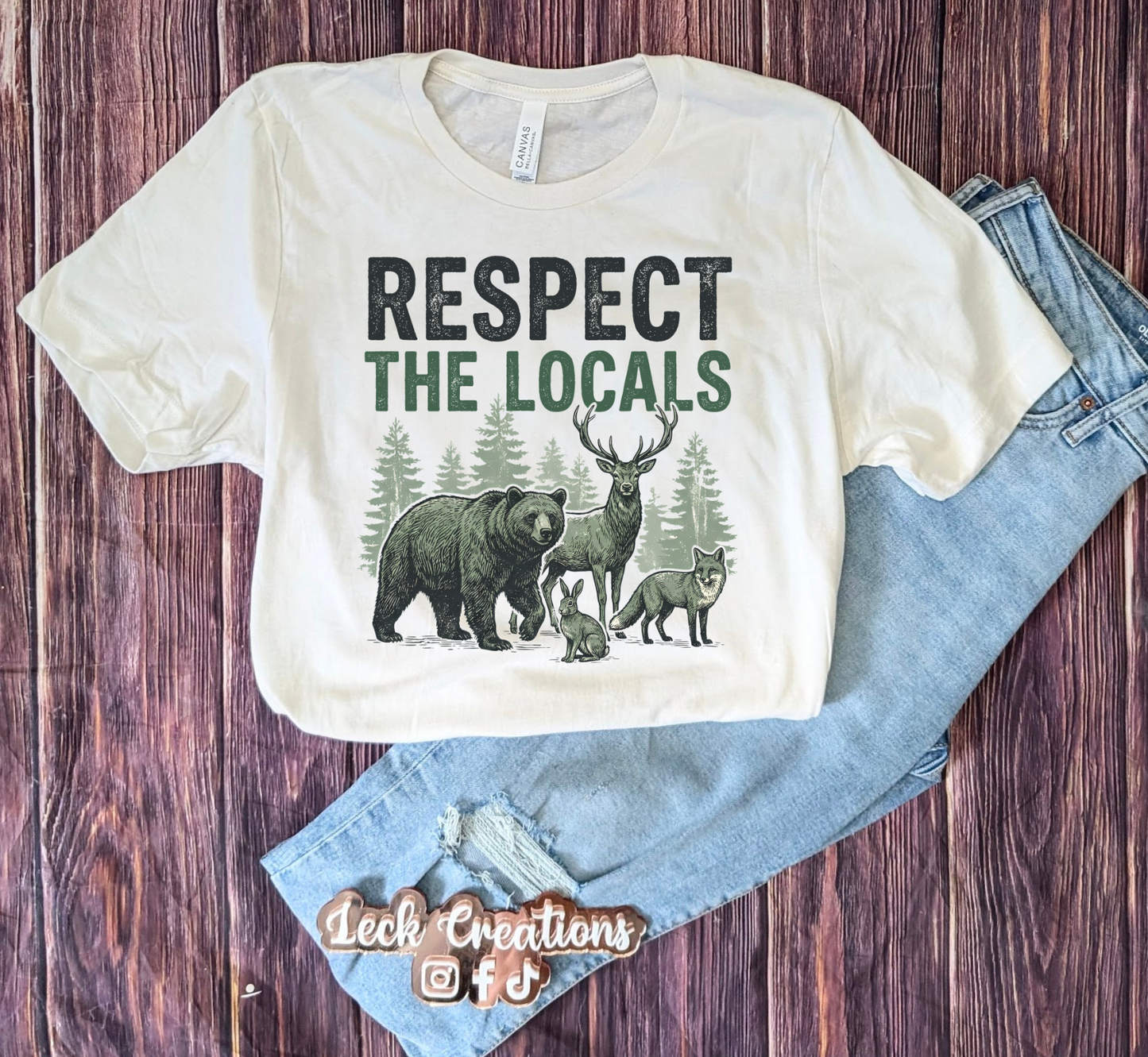 Respect the Locals Forest Bella Unisex T-Shirt