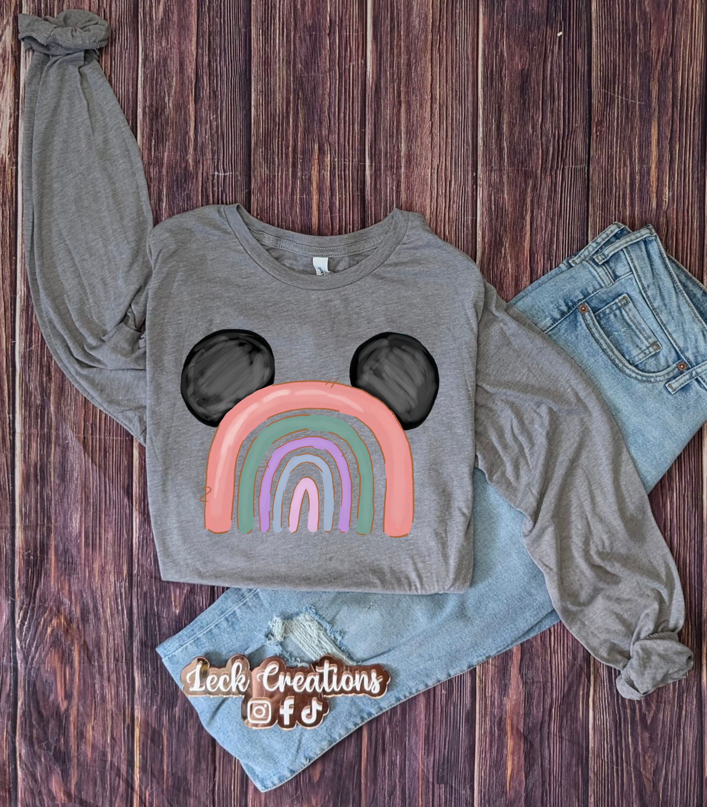 Mouse Rainbow Bella Long Sleeve 3501