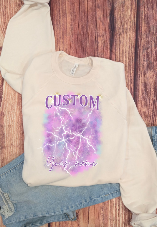 Custom Bootleg Photo Collage Bella Crewneck 3901