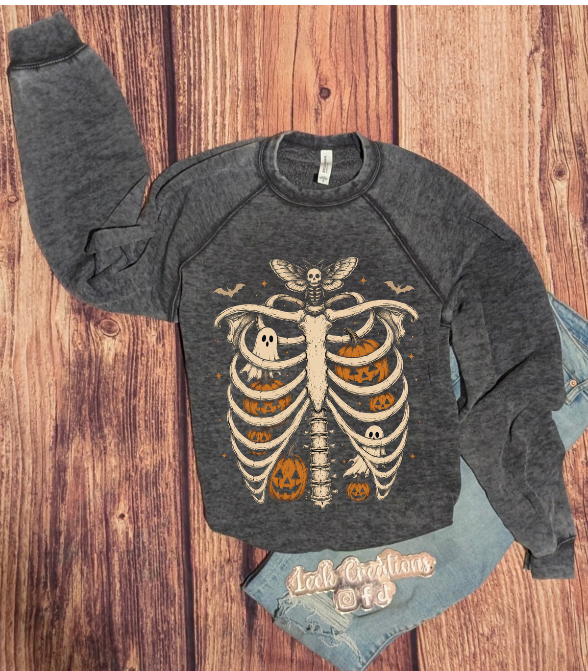 Skeleton Halloween Bella Crewneck 3901