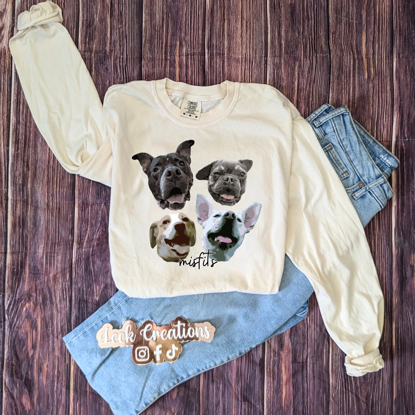 Vector Custom Image Comfort Colors Unisex Long Sleeve (no pocket)