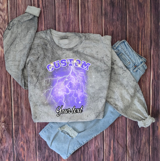 Custom Bootleg Photo Collage ColorBlast Comfort Colors Crewneck