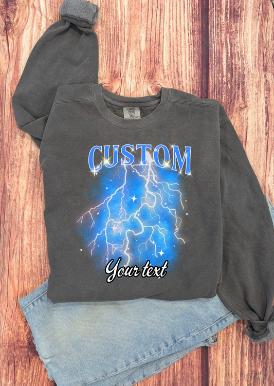 Custom Bootleg Photo Collage Comfort Colors Crewneck