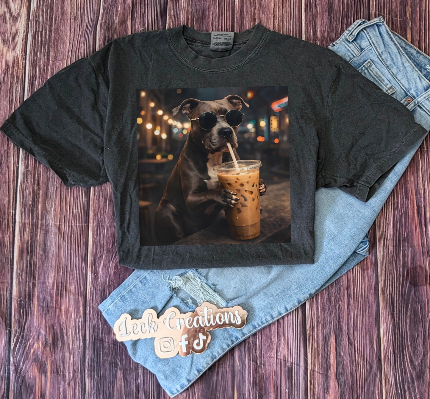 Pittie Coffee Comfort Colors Unisex T Shirt