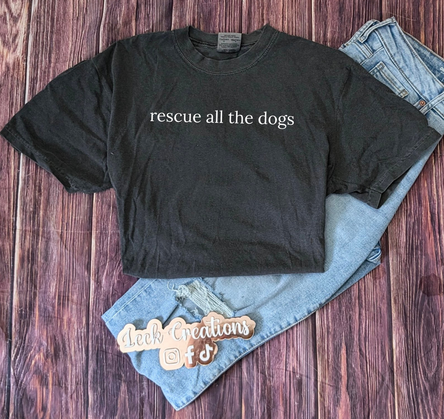 Rescue All the Dogs Comfort Colors Unisex T Shirt
