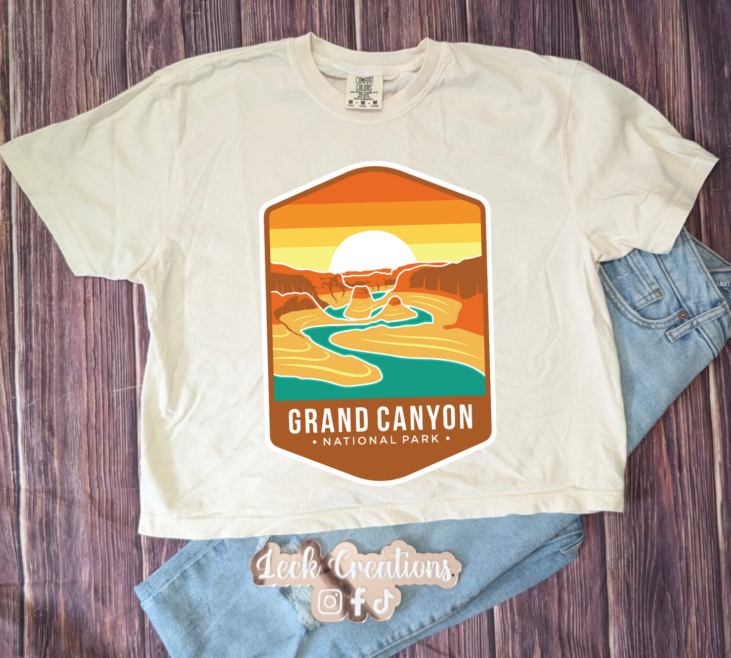 National Park Comfort Colors Unisex Boxy Cropped T Shirt