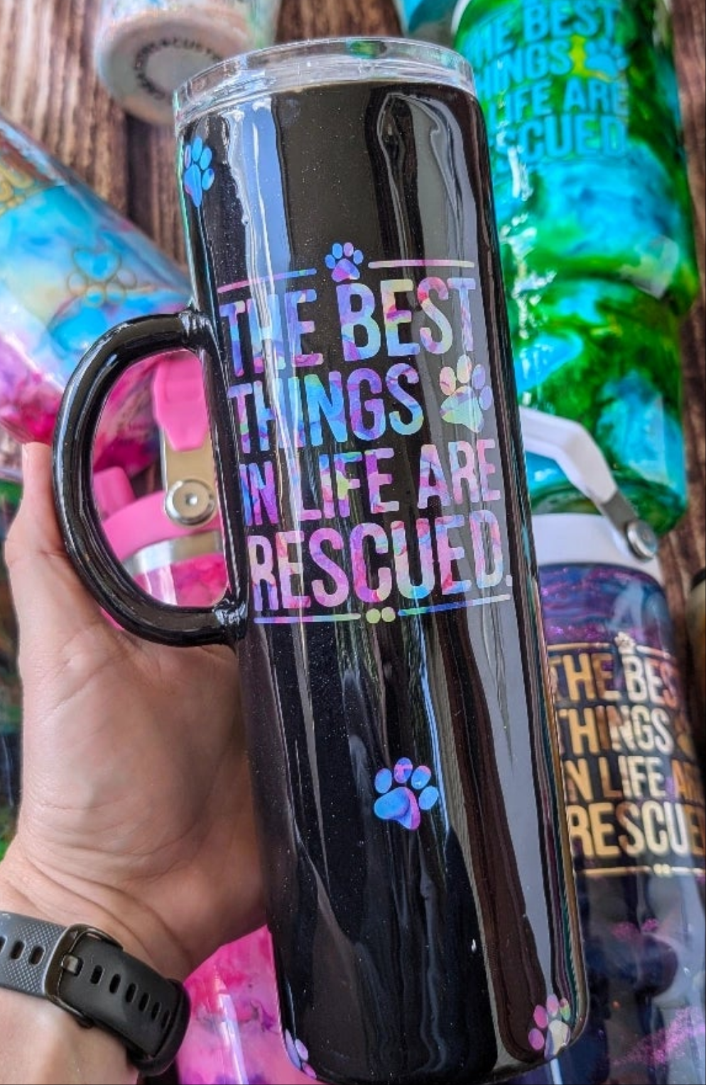 The Best Things in Life are Rescued Tumbler