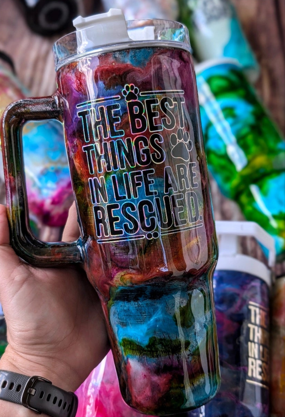 The Best Things in Life are Rescued Tumbler